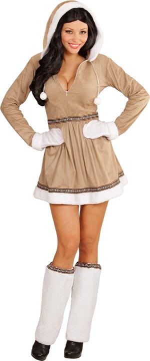 Actual product image Widmann ESKIMO (Kleid mit Kapuze, Stulpen, Handschuhe), S (S)