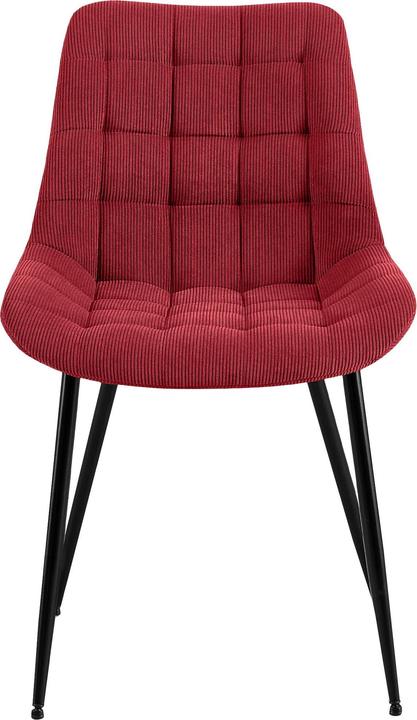 Actual product image CLP Sardna dining chair upholstered in corduroy with backrest