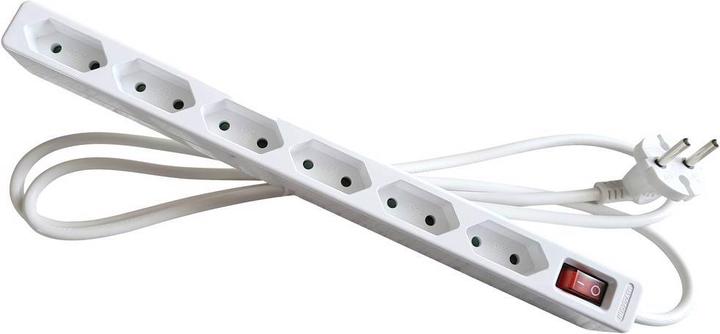 Actual product image As - Schwabe Power strip 6-way with switch (6 x, CEE 7/16, 1.40 m)