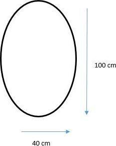 Produktbild Masterjero MIRROR ENLIGHTED LED LUNA OVAL 100X40 (40 x 100 cm)