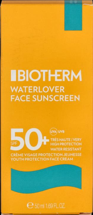 Actual product image Biotherm Waterlover (Sun cream face, SPF 50+, 50 ml, 68 g)