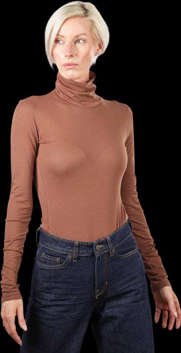 Armedangels Long Sleeve Graziliaa T-Shirt Deep Brown