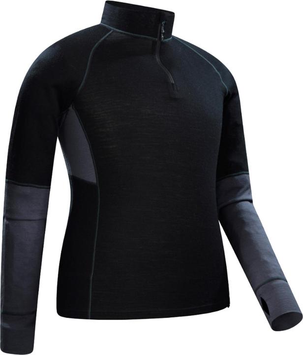 Actual product image Mountain Warehouse Mens Ultra Merino Wool Zip Neck Base Layer Top (XXL)