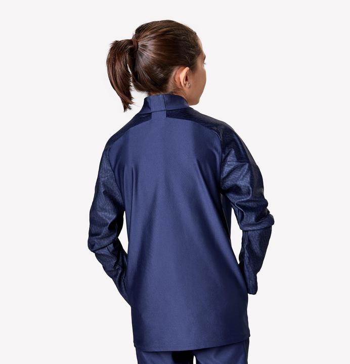 Actual product image Kipsta Kinder Fussball Sweatshirt 1/2 Zip - Viralto Roarr marineblau/rot