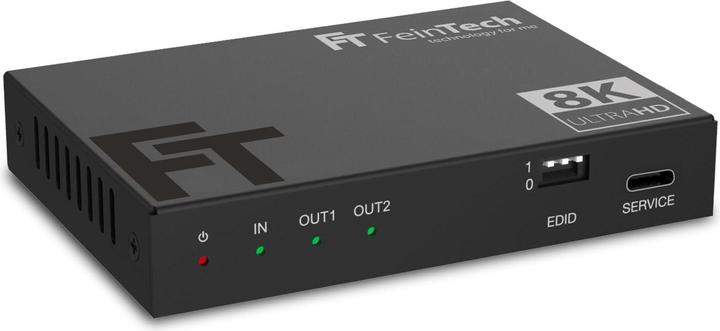 Produktbild FeinTech SP210 HDMI 2.1 Splitter 1 In 2 Out | 4K 120Hz | Downscaler