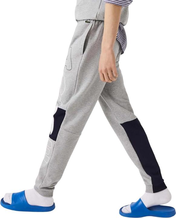 Actual product image Lacoste Mens Heritage Destructed Cotton Logo Jogging Bottoms (XS)