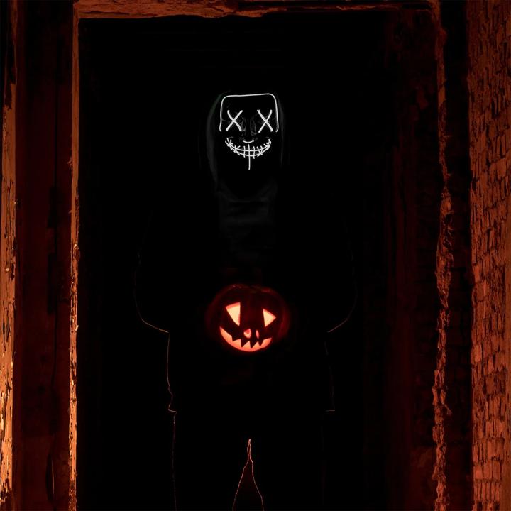 Image du produit Out of the blue LED Horror Maske White