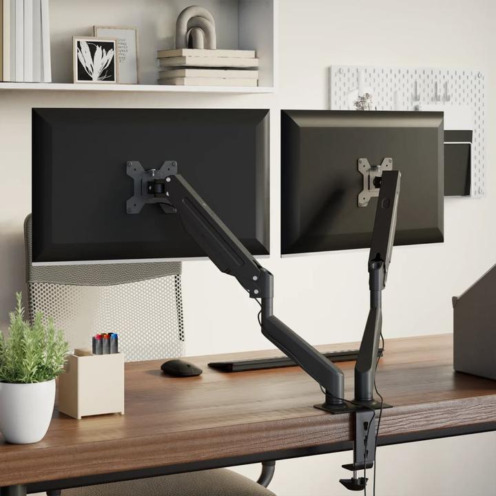 Produktbild VidaXL Doppel-Monitorarm für Max 27 Zoll VESA 75/100 mm 20 kg (27")