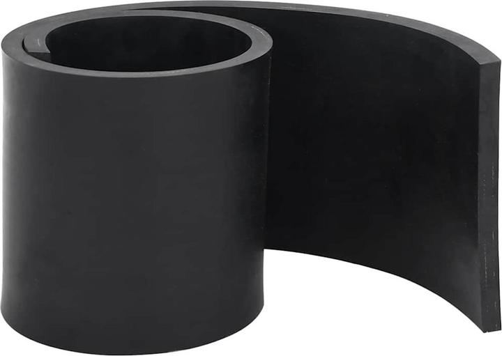 Produktbild VidaXL Schürfleiste Gummi Schwarz 80x15x1 cm Schürfleiste Gummilippe