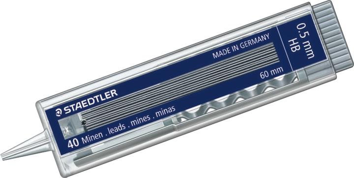 Produktbild Staedtler Mars micro carbon 255 Mine für Druckbleistift, Einzelprodukt, 0.5 mm, HB (Gelmine, Schwarz, 0.50 mm)