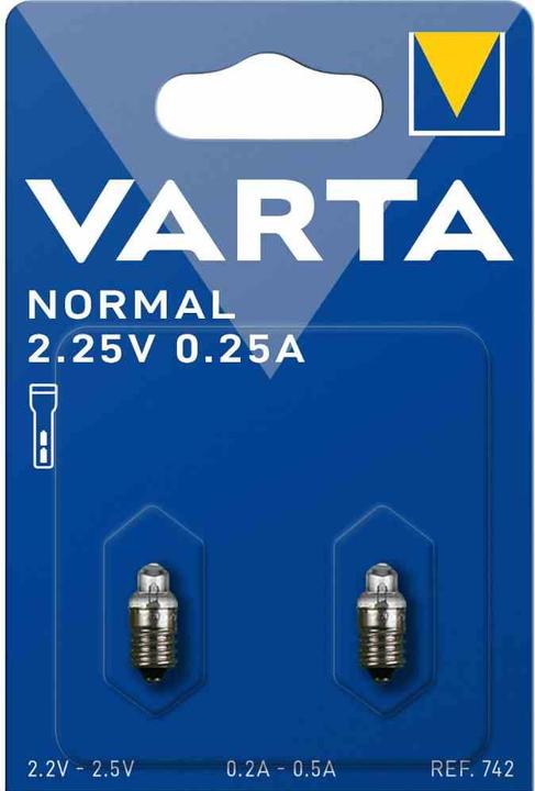 Produktbild Varta Glühbirnchen 742 (E10, 0.75 W, 6.49 lm, 2 x)