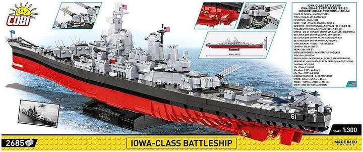 Actual product image Cobi Battleship Iowa class