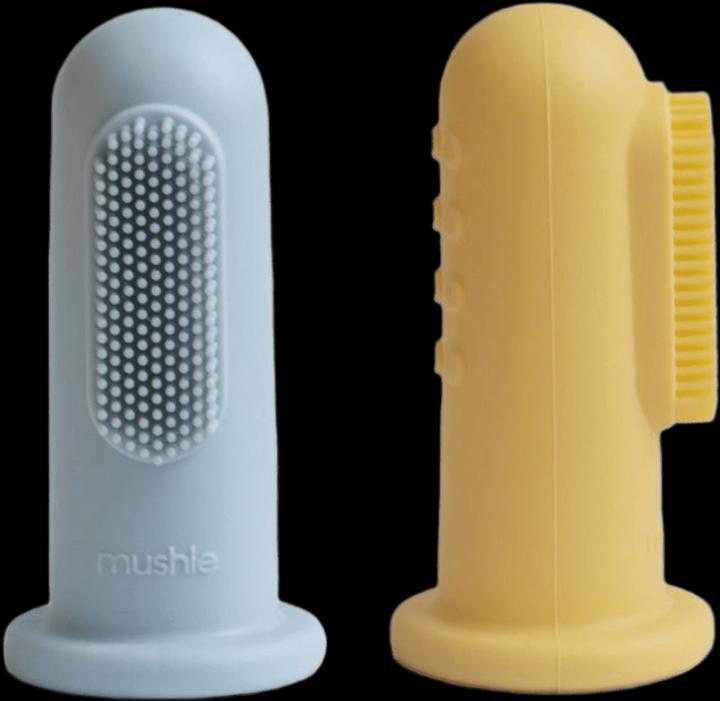 Immagine prodotto Mushie Set di 2 spazzolini da dito in polvere Daffodil (2 x)