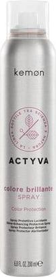 Actual product image Kemon Actyva Shiny Color Spray with Polishing and Environmental Protection Effect for Colored Hair w (200 ml)