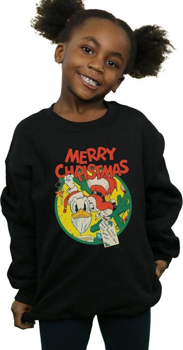 Produktbild Disney Donald Duck Merry Christmas Sweatshirt Mädchen (140, 146)