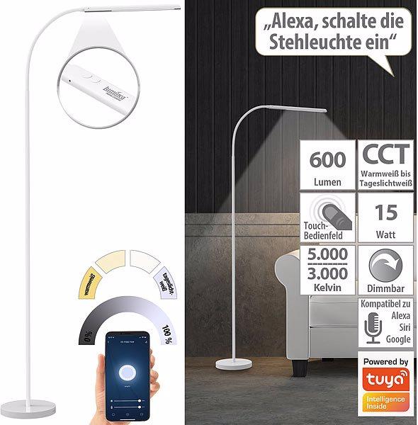 Produktbild Luminea Smarte WLAN-Stehleuchte (600 lm)