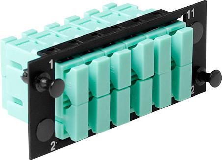 Produktbild Molex AFR-00374 SC Duplex 12 Fiber adapter plate, Multimode OM3