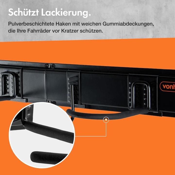 Image du produit VonHaus Velo-Wandhalterung Set für 3 Räder & Helme