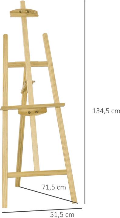 Produktbild Homcom Staffelei Keilrahmen
