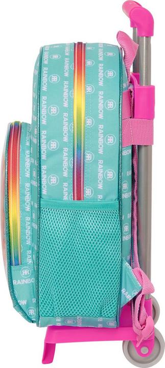 Image du produit Rainbow Sac à dos scolaire à roulettes High Paradise turquoise 28 x 34 x 10 cm