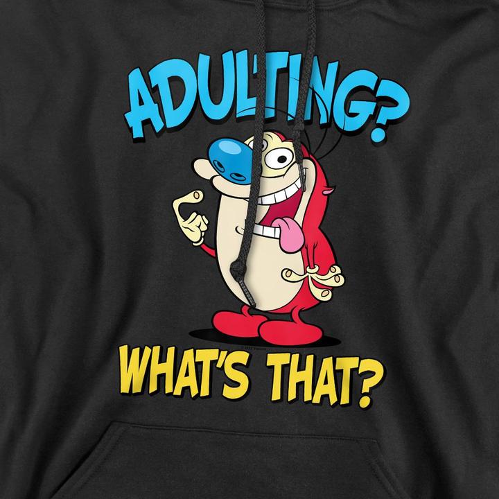 Immagine prodotto Ren & Stimpy Adulting 2 Felpa con Cappuccio Uomo (XXL)