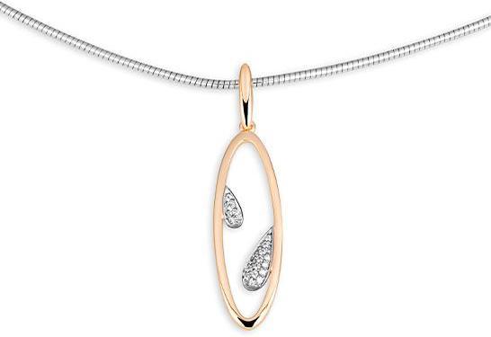 Breuning ANHÄNGER - BRILL. 0,112 Ct. H/si (750/18 K Gold)