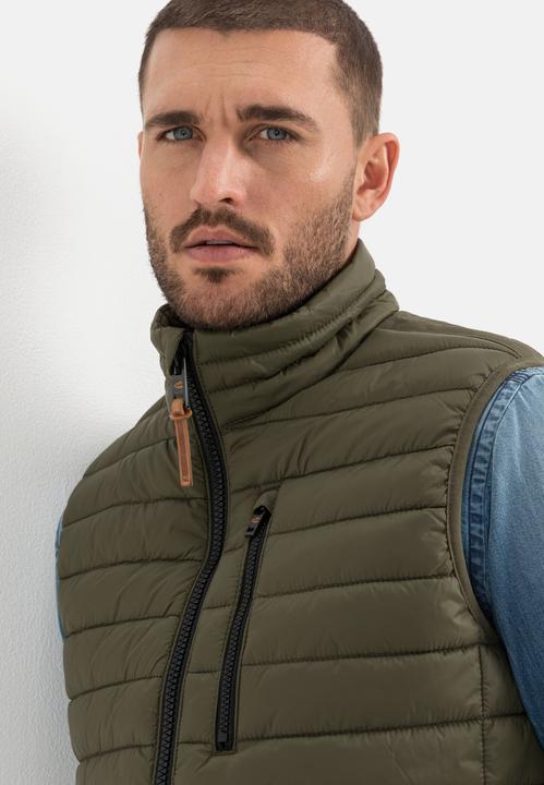 Actual product image Camel Active Quilted waistcoat with horizontal quilting in recycled polyester (60)