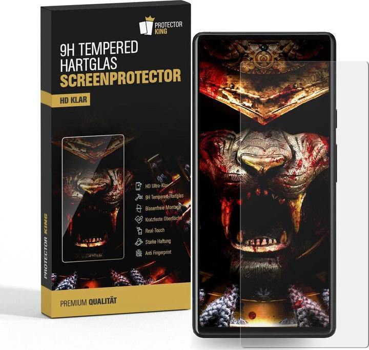 Produktbild Protectorking 3x 3D A++ echtes Tempered 9H Panzerhartglas KLAR (3 Stück, Google Pixel 7a)