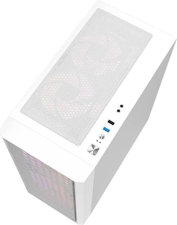 Actual product image Darkflash Tech DK360 computer case (white) (ATX, ITX)