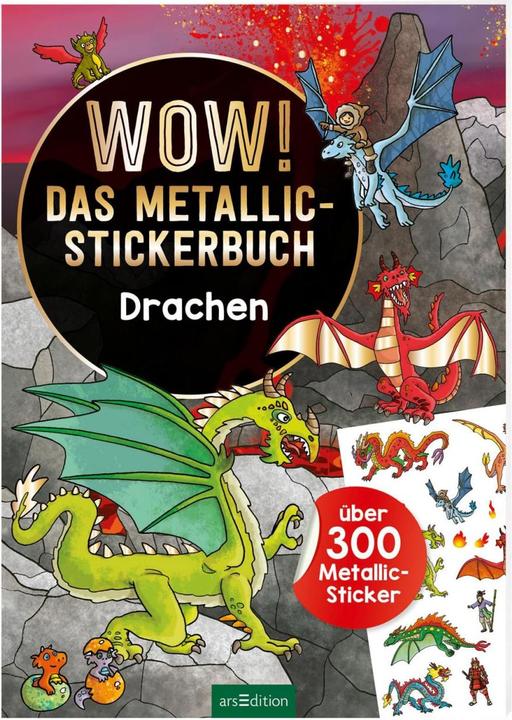 Wow! The Metallic Sticker Book - Dragons
