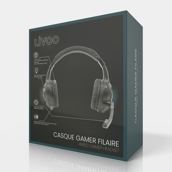 Produktbild Livoo Kabelgebundenes Gaming-Headset (Kabelgebunden)
