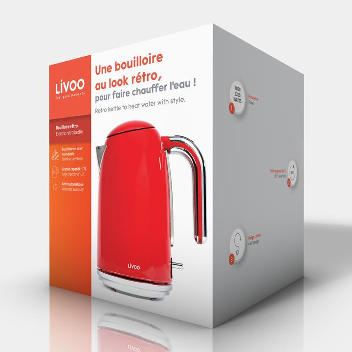 Produktbild Livoo Retro-Wasserkocher (1.70 l)