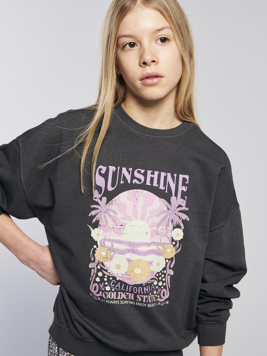 Actual product image Jonen Mädchen Oversized-Sweatshirt Vintage Wash (128)