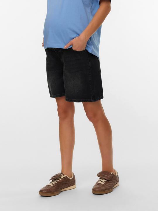 Immagine prodotto Mamalicious Normal geschnitten Mid Rise 5-Pocket-Shorts Jeans-Shorts (L)