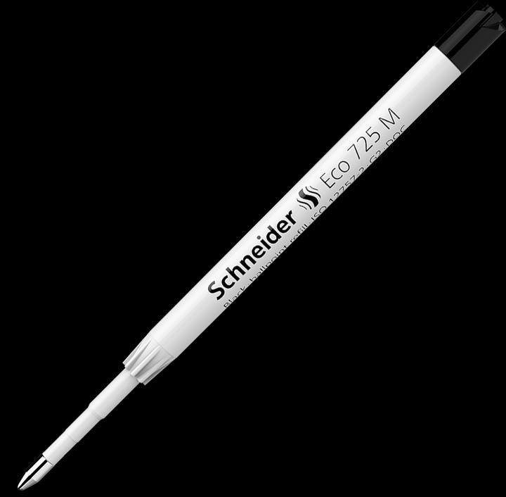 Produktbild Schneider Kugelschreibermine ECO 725, Strichbreite M, Gehäuse 95 % recycelter Kunststoff, schwarz... (Ersatzmine, Schwarz)