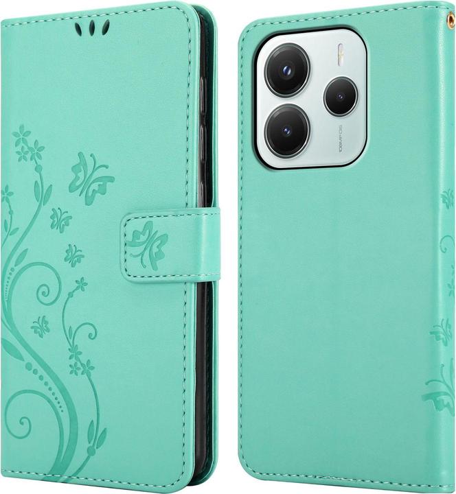 Immagine prodotto Cadorabo Custodia per Xiaomi RedMi Note 14 5G Flower Book (Xiaomi Redmi Note 14 5G)