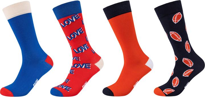 Fun Socks CREW Socken 4er Pack (4er Pack, 41, 46)