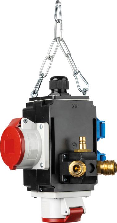 Produktbild As - Schwabe Energiewürfel mit Druckluftanschluss (5 x, CEE 7/3, CEE)