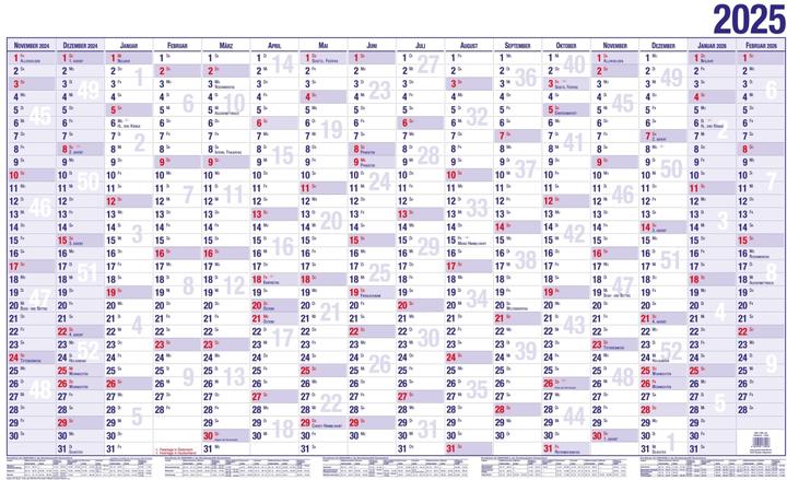Produktbild Güss Wandkalender A1 Versandrohr 1J 1S