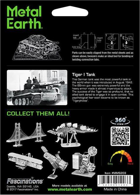 Immagine prodotto Metal Earth Serbatoio Tiger I