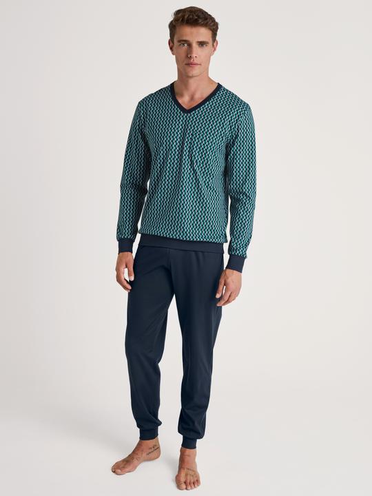 Produktbild Calida Relax Imprint Bündchen-Pyjama (S)
