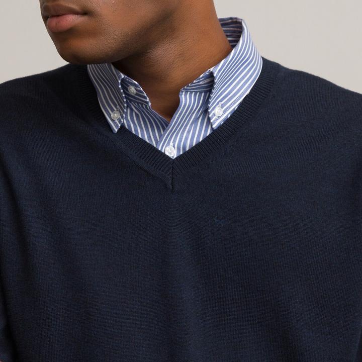Produktbild La Redoute Collections Pullover mit V-Ausschnitt (3XL)