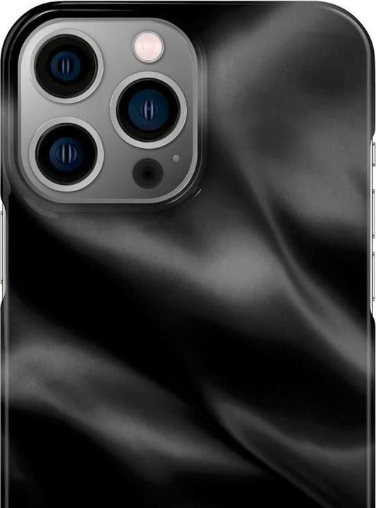 Actual product image iDeal Of Sweden Designer Hard Cover Black Satin (Apple iPhone 13 Pro Max)