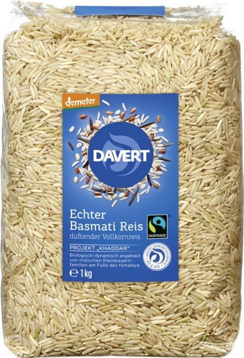 Produktbild Davert Echter Basmati Reis duftender Vollkornreis Bio (1000 g)
