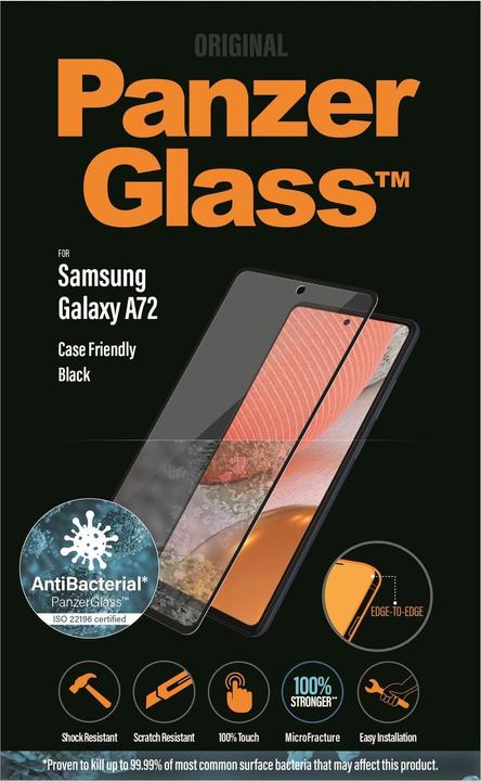 Actual product image PanzerGlass edge to edge (1 Piece, Samsung Galaxy A72)