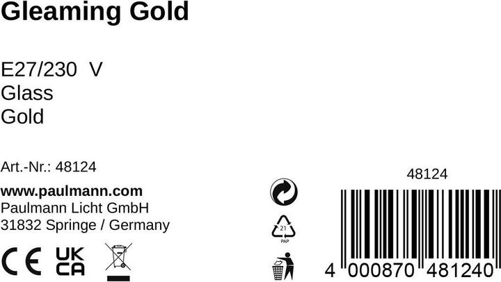 Produktbild Pauleen Gleaming Gold (E27, 0 lm)