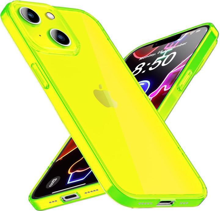Immagine prodotto Nalia Copertura in silicone trasparente al neon (Apple iPhone 14)