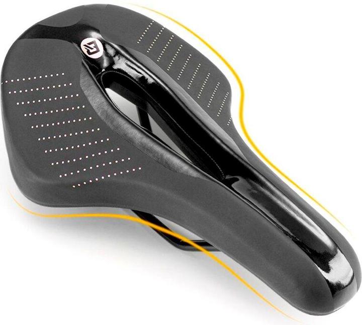 Actual product image Rockbros 38210005001 MTB bicycle saddle - black