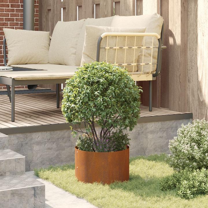 Produktbild VidaXL Corten Stahl Pflanzkübel Corten Stahl Medium