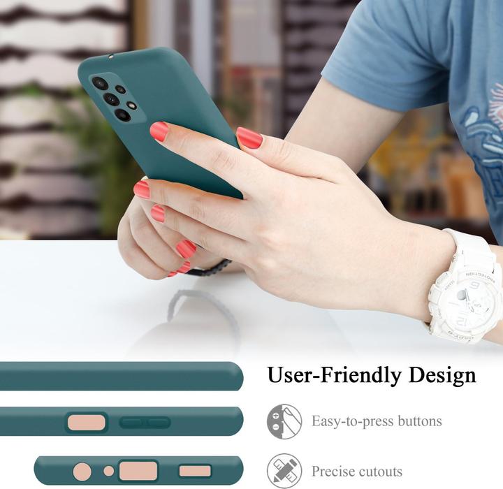 Actual product image Cadorabo TPU Liquid Silicone Case Cover for Samsung Galaxy A23 4G / 5G (Samsung Galaxy A23, Samsung Galaxy A23 5G)